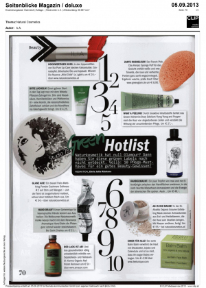 Seitenblick Green Hotlist NC_ILIA Dr